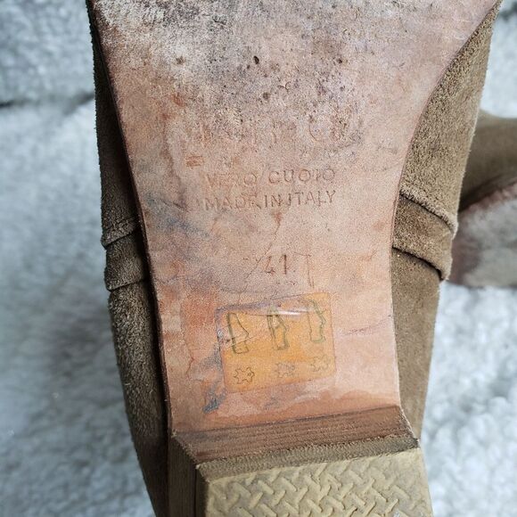 IRO Tan Suede Leather Pull-on Pointed‎ Toe Ankle Boots - Picture 6 of 10